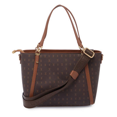 Kahve Print Kadın Omuz Çantası - S25Y1PR09174-T4J - 3