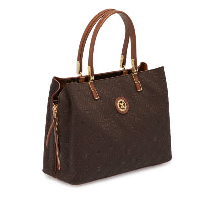 Kahve Print Kadın Omuz Çantası - S25Y1PR09175-R1P - 2
