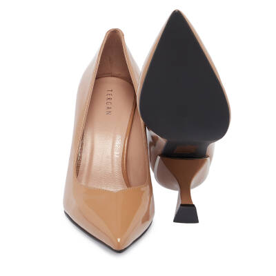 Kahve Rugan Deri Kadın Stiletto - K24S1AY67704-U4K - 4