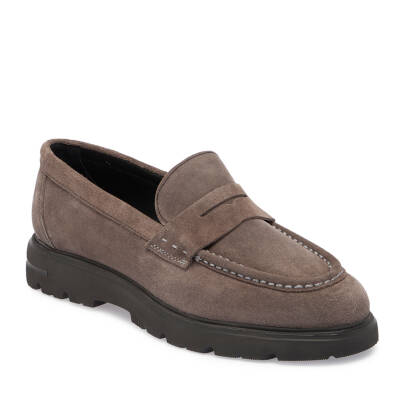 Kahve Süet Deri Erkek Casual Ayakkabı - E24S1AY56930-T86 