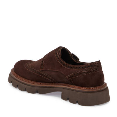 Kahve Süet Deri Erkek Casual Ayakkabı - E24S1AY56991-B85 - 2