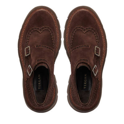 Kahve Süet Deri Erkek Casual Ayakkabı - E24S1AY56991-B85 - 5