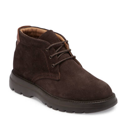 Kahve Süet Deri Erkek Casual Bot - E24K1BT56929-B85 - 1