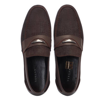 Kahve Süet Deri Erkek Loafer - E25I1AY57158-T3M - 5