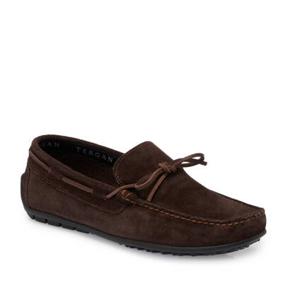 Kahve Süet Deri Erkek Loafer - E25I1AY57297-B85 