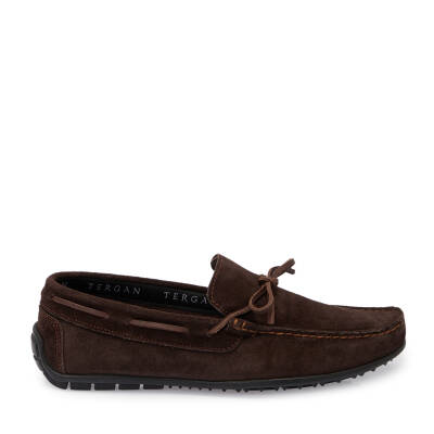 Kahve Süet Deri Erkek Loafer - E25I1AY57297-B85 - 3