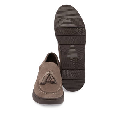 Kahve Süet Deri Kadın Casual Ayakkabı - K24S1AY67688-K32 - 4