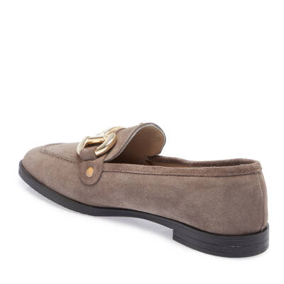  Kahve Süet Deri Kadın Loafer - K23S1AY66787-T86 - 2