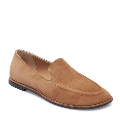  Kahve Süet Deri Kadın Loafer - K25I1AY68042-K58 