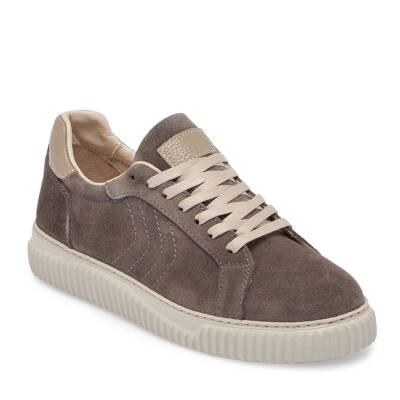  Kahve Süet Deri Kadın Sneaker - K24S1AY67593-T86 