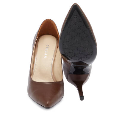 Kahve Vegan Kadın Stiletto - K24I1AY67394-Q3X - 4