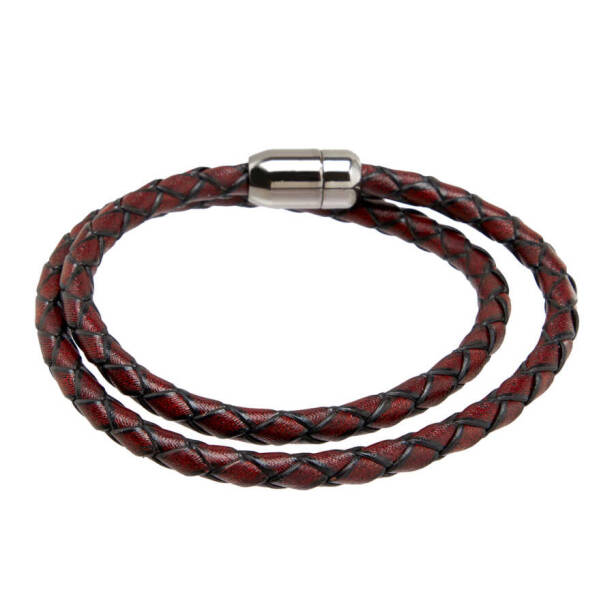 Kahverengi Deri Erkek Bileklik - E1BLK0410169-R9O - 1