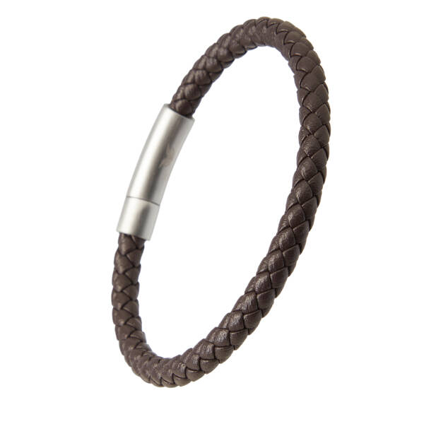 Kahverengi Deri Erkek Bileklik - E1BLK0410494-U0O - 2