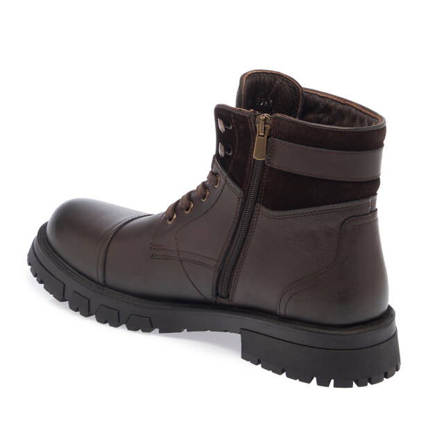 Kahverengi Hakiki Deri Erkek Bot - E23K1BT56528-A42 - 3