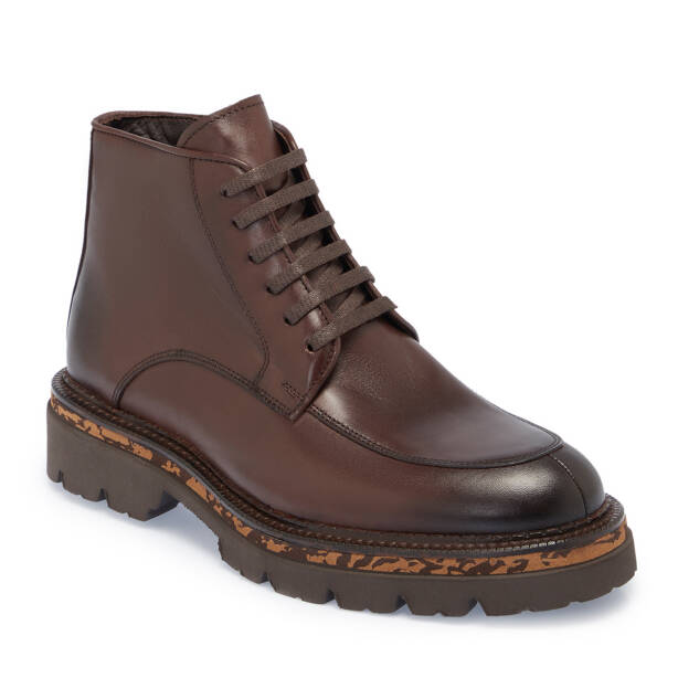 Kahverengi Hakiki Deri Erkek Bot - E23K1BT56532-A24 - 2