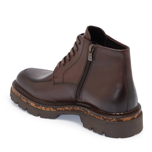 Kahverengi Hakiki Deri Erkek Bot - E23K1BT56532-A24 - 3