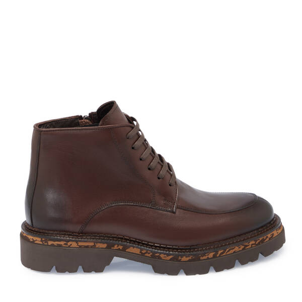 Kahverengi Hakiki Deri Erkek Bot - E23K1BT56532-A24 - 1