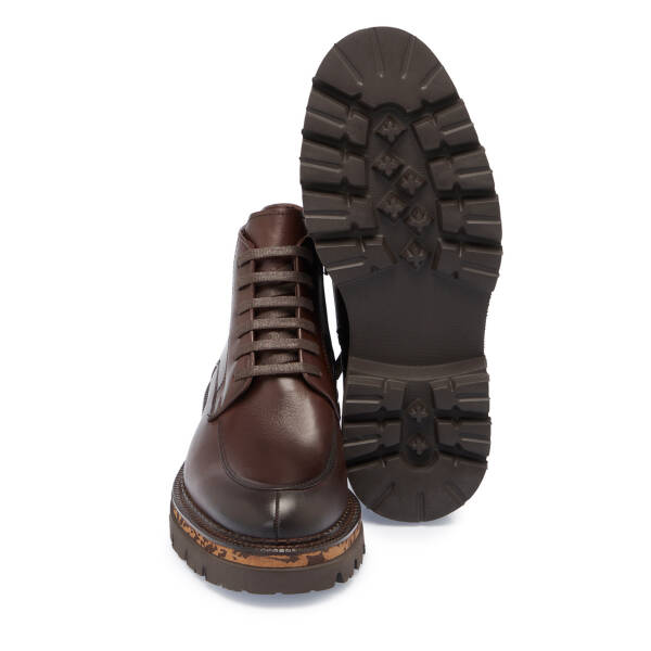 Kahverengi Hakiki Deri Erkek Bot - E23K1BT56532-A24 - 4