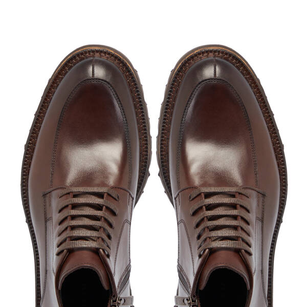 Kahverengi Hakiki Deri Erkek Bot - E23K1BT56532-A24 - 5
