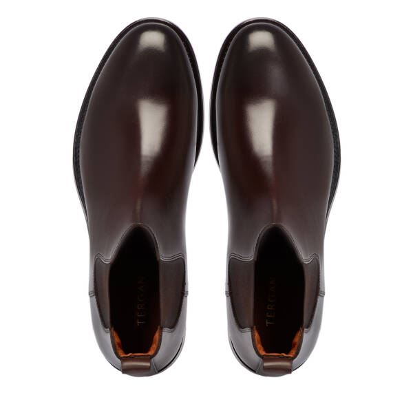 Kahverengi Hakiki Deri Erkek Bot - E25K1BT57456-O8T - 5