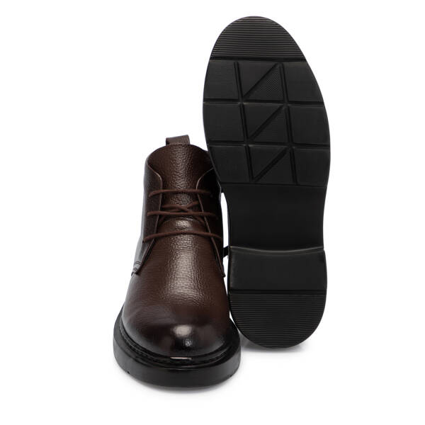 Kahverengi Hakiki Deri Erkek Bot - E25K1BT57675-A42 - 4