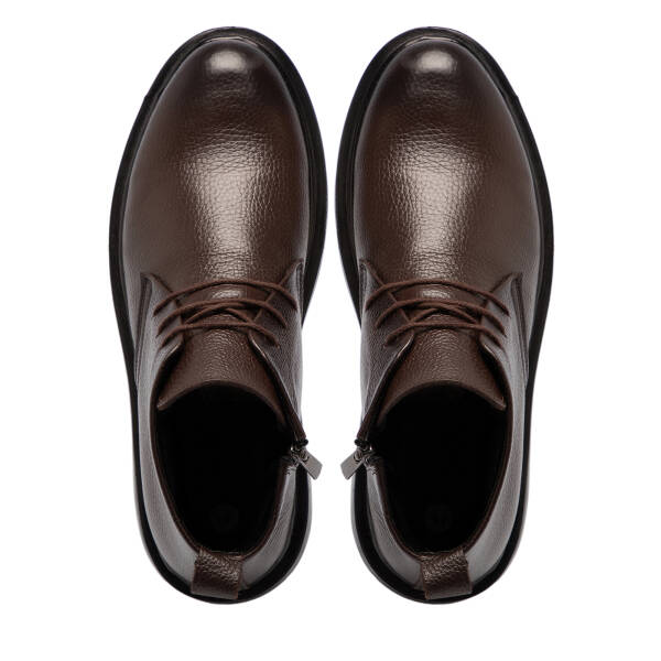 Kahverengi Hakiki Deri Erkek Bot - E25K1BT57675-A42 - 5