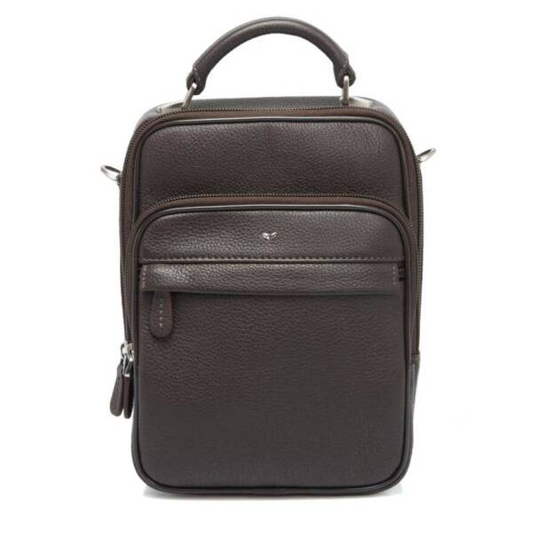 Kahverengi Deri Erkek Çapraz Askılı Çanta - S1AC00002923-A7P 