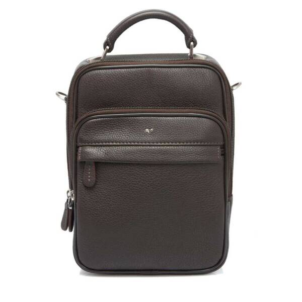 Kahverengi Deri Erkek Çapraz Askılı Çanta - S1AC00002923-A7P - 1