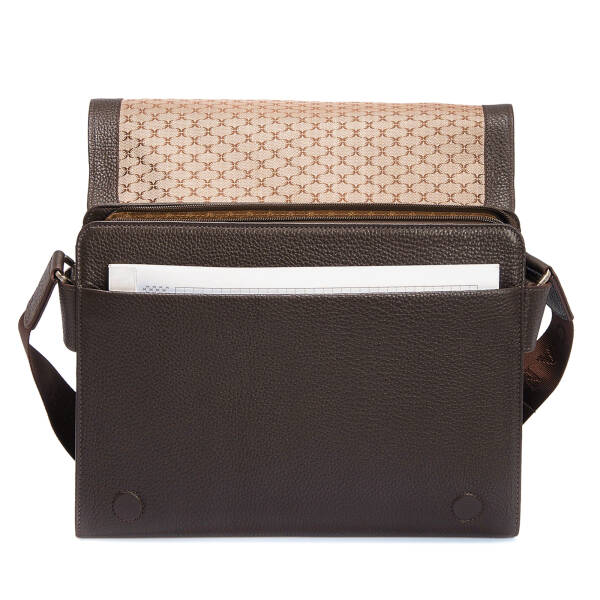 Kahverengi Hakiki Deri Erkek Çapraz Askılı Çanta - S1AC00002963-A42 - 4