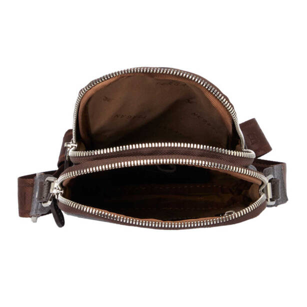 Kahverengi Deri Erkek Çapraz Askılı Çanta - S1AC00021187-A7P - Tergan