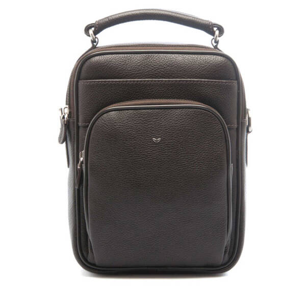 Kahverengi Deri Erkek Çapraz Askılı Çanta - S1AC00021200-A7P - 1