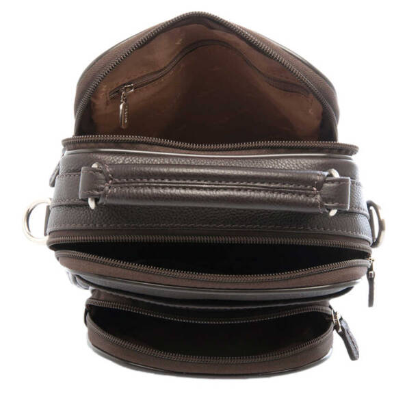 Kahverengi Deri Erkek Çapraz Askılı Çanta - S1AC00021200-A7P - 4