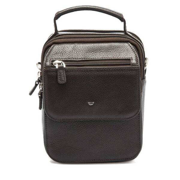 Kahverengi Deri Erkek Çapraz Askılı Çanta - S1AC00021285-A7P - 1