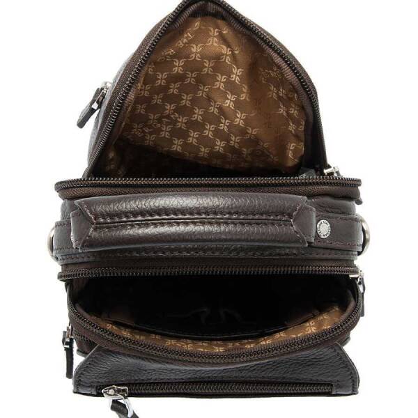 Kahverengi Deri Erkek Çapraz Askılı Çanta - S1AC00021285-A7P - 4