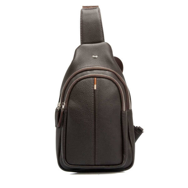 Kahverengi Deri Erkek Çapraz Askılı Çanta - S1AC00021401-A7P - 1