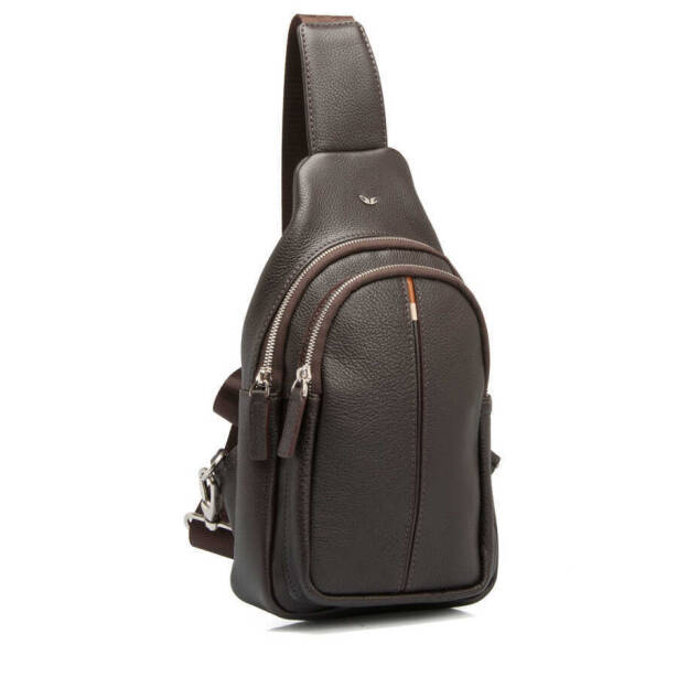 Kahverengi Deri Erkek Çapraz Askılı Çanta - S1AC00021401-A7P - 2