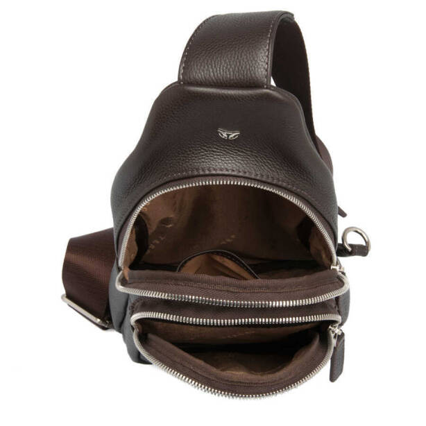 Kahverengi Deri Erkek Çapraz Askılı Çanta - S1AC00021401-A7P - 4