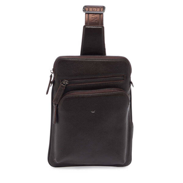 Kahverengi Deri Erkek Çapraz Askılı Çanta - S1AC00021402-A7P - 1