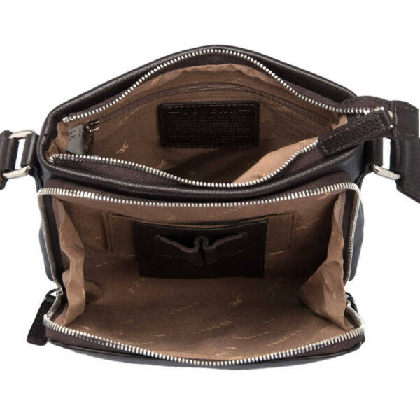 Kahverengi Deri Erkek Çapraz Askılı Çanta - S1AC00021403-A7P - 4