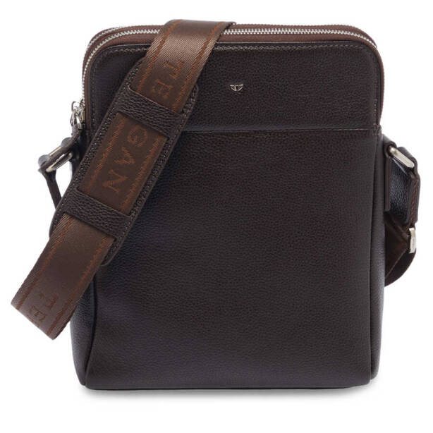 Kahverengi Hakiki Deri Erkek Çapraz Askılı Çanta - S1AC00021408-A7P - 1