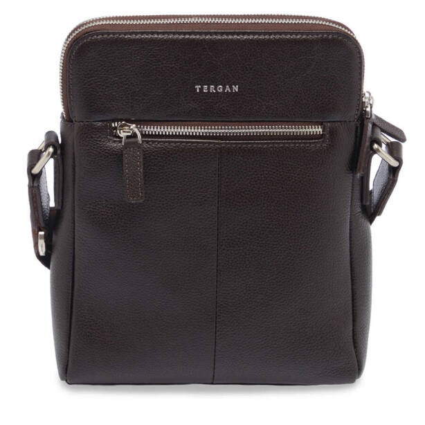 Kahverengi Hakiki Deri Erkek Çapraz Askılı Çanta - S1AC00021408-A7P - 3