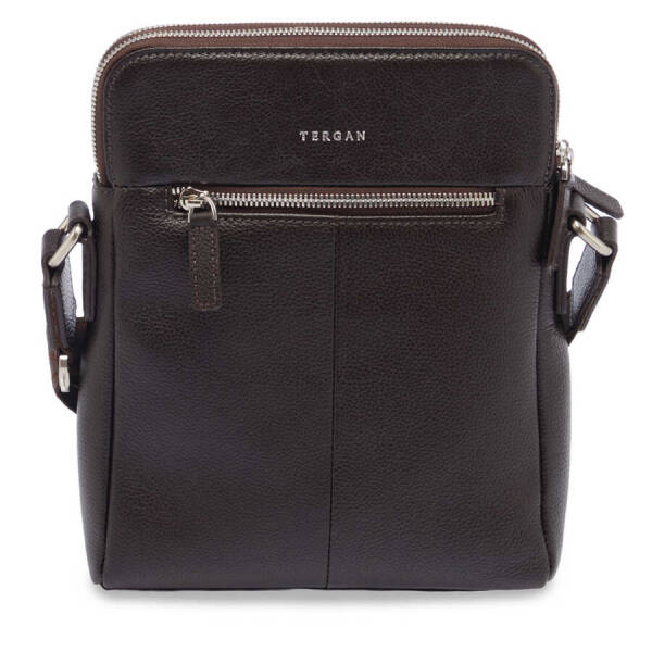 Kahverengi Hakiki Deri Erkek Çapraz Askılı Çanta - S1AC00021408-A7P - 3