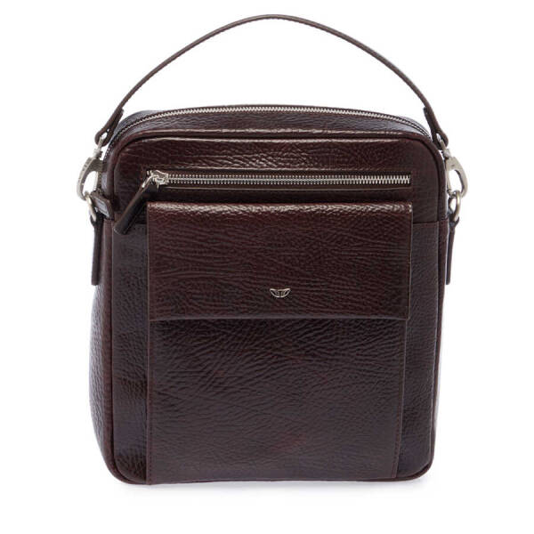 Kahverengi Deri Erkek Çapraz Askılı Çanta - S1AC00021431-P7Y - 1