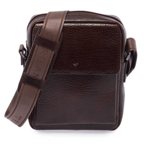 Kahverengi Deri Erkek Çapraz Askılı Çanta - S1AC00021448-P3Y 