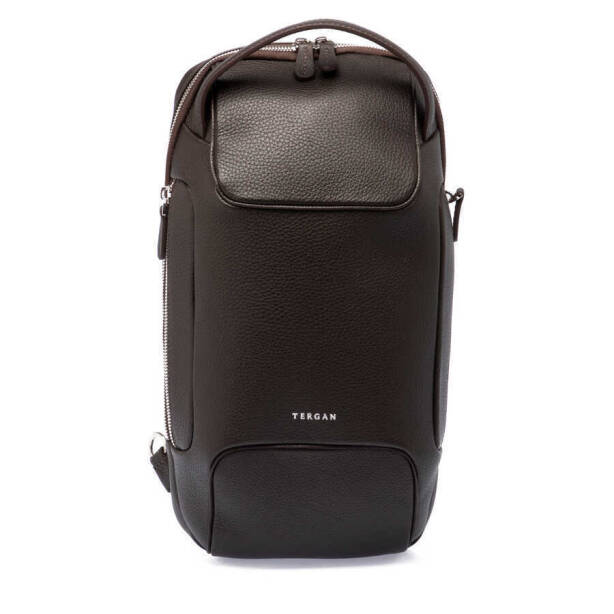 Kahverengi Deri Erkek Çapraz Askılı Çanta - S1AC00021455-A42 