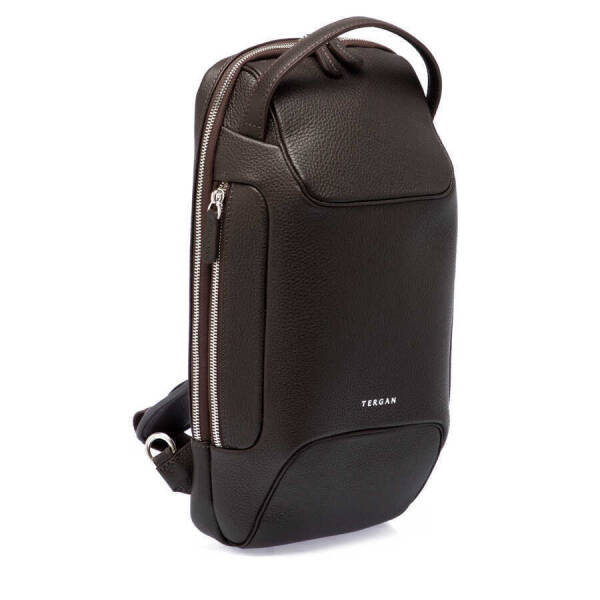 Kahverengi Deri Erkek Çapraz Askılı Çanta - S1AC00021455-A42 - 2