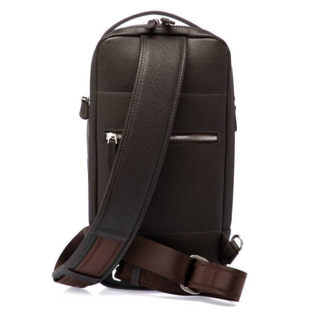 Kahverengi Deri Erkek Çapraz Askılı Çanta - S1AC00021455-A42 - Tergan