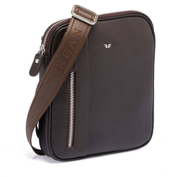 Kahverengi Deri Erkek Çapraz Askılı Çanta - S1AC00021472-A87 - 2