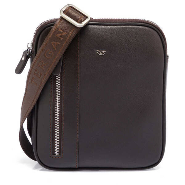 Kahverengi Deri Erkek Çapraz Askılı Çanta - S1AC00021472-A87 - 1