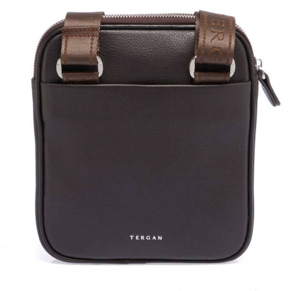 Kahverengi Deri Erkek Çapraz Askılı Çanta - S1AC00021472-A87 - 3